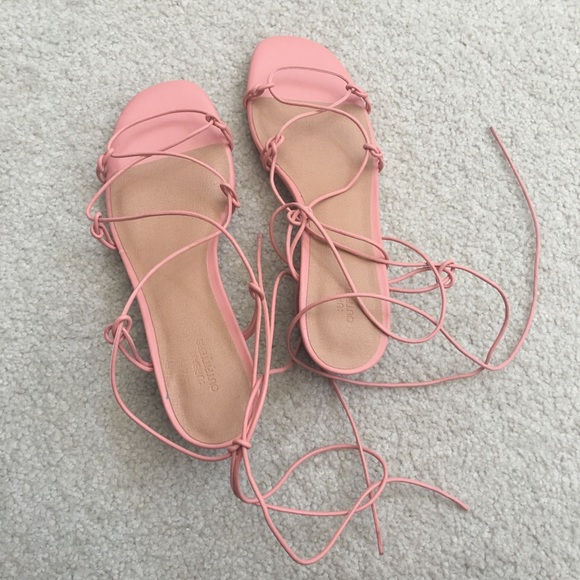 Urban Outfitters Shoes Urban Outfitters Pink Blossom Strapped Heels